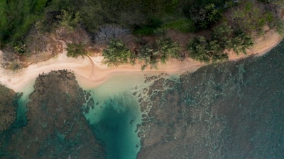 海岸鸟瞰图